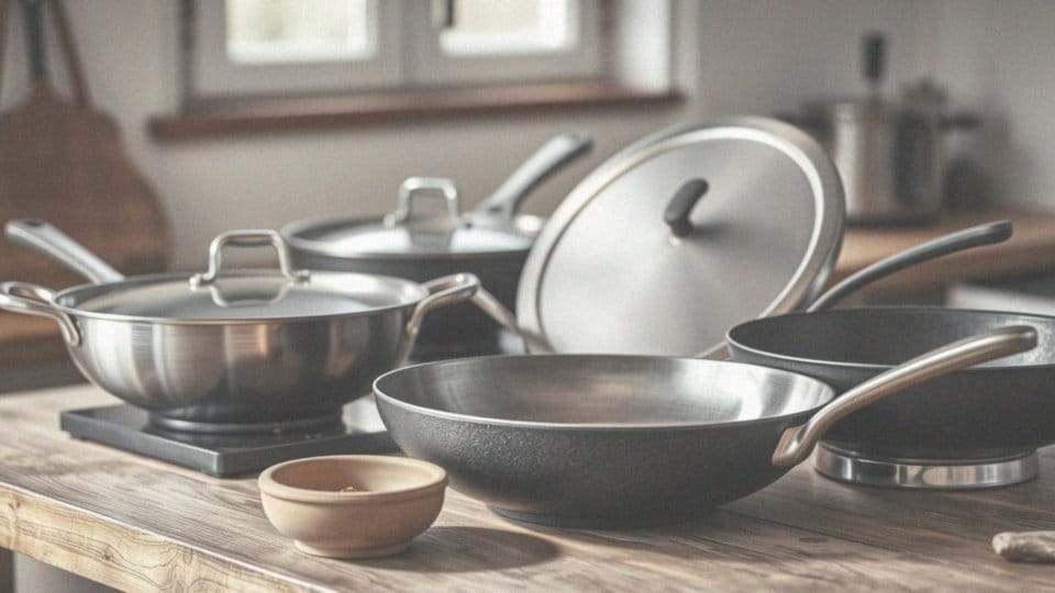 Jakie materiały są używane do produkcji woków na indukcję?