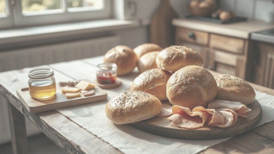 Jakie dodatki pasują do ekspresowych bułek śniadaniowych?
